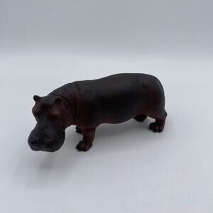 Safari Ltd Hippopotamus Animal Safari Jungle PVC 5.5" Figure Vintage 1996 Hippo